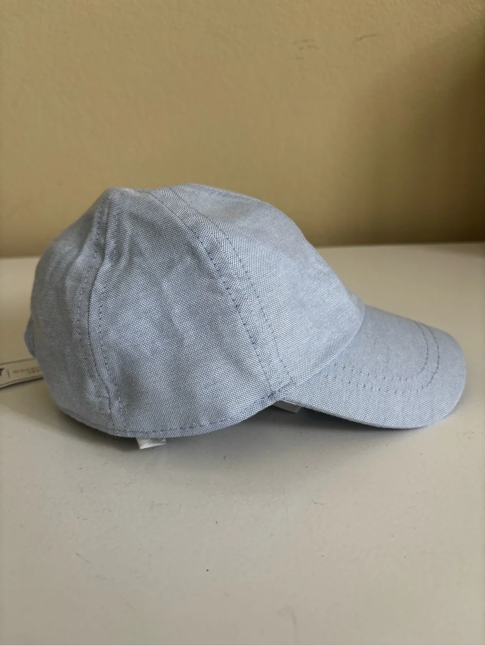 Jacadi l’esprit Baby Oxford ball cap - Blue/White 12M/47cm - NWT
